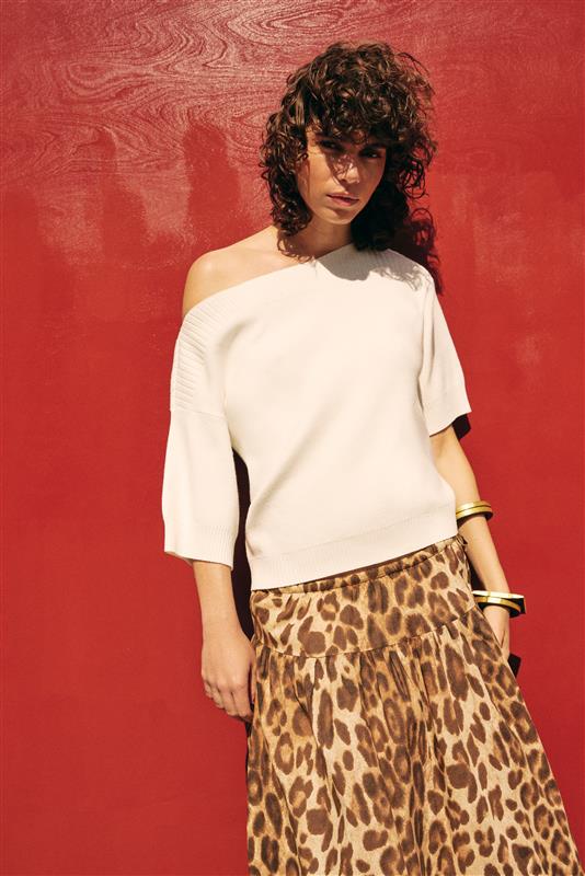 VMROXANNE LEOPARD MAXI SKIRT